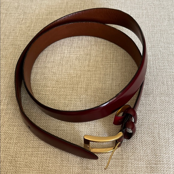 Cole Haan Burgundy Men's Belt, L - Picture 1 of 8